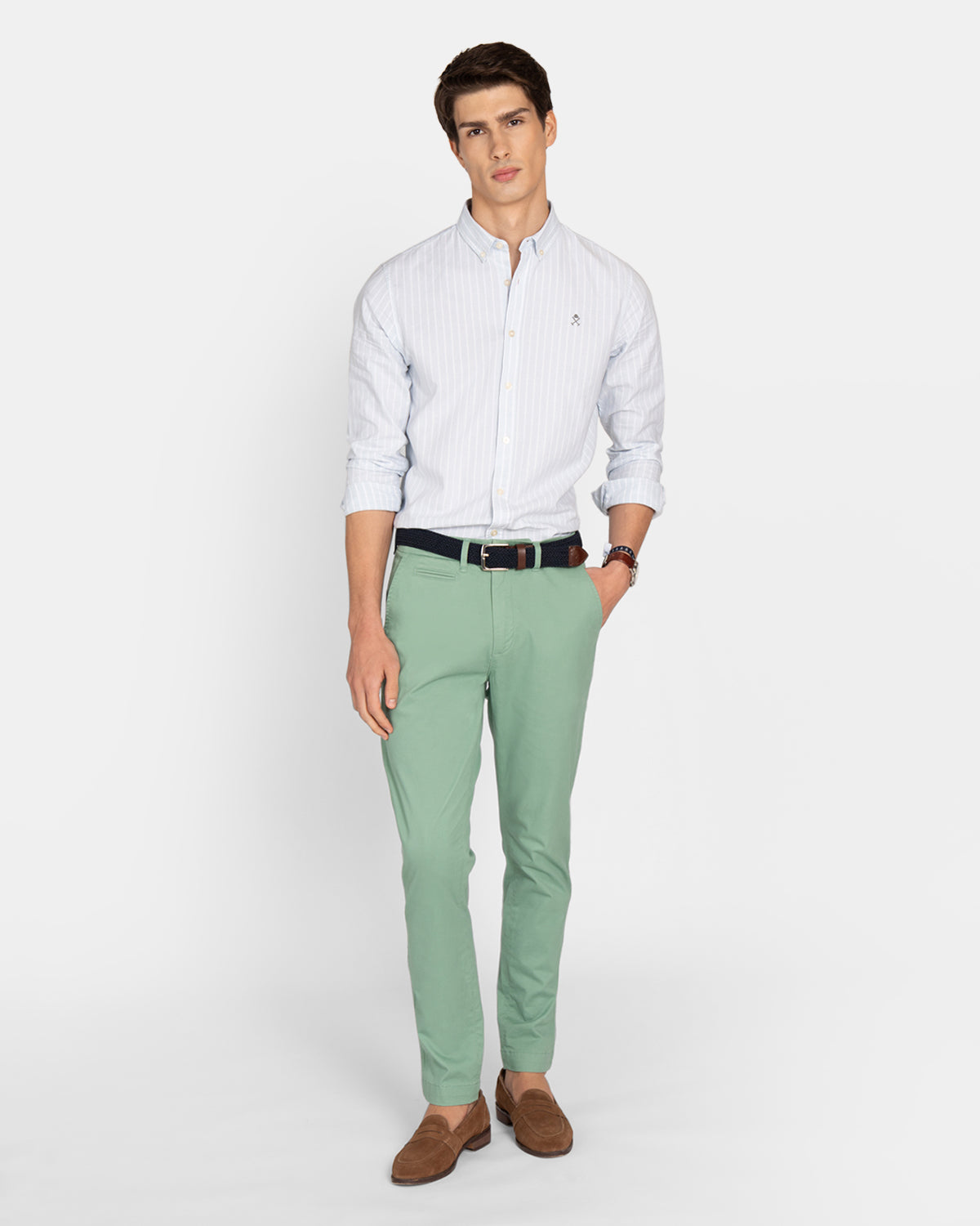 Harper & Neyer CAMISA SHORELINE STRIPED OXFORD