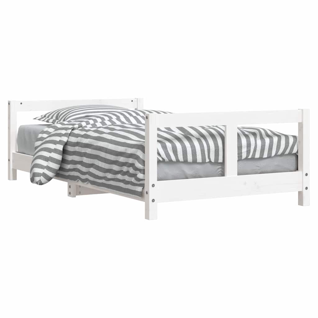 vidaXL Estructura de cama para niños madera de pino 80x160 cm