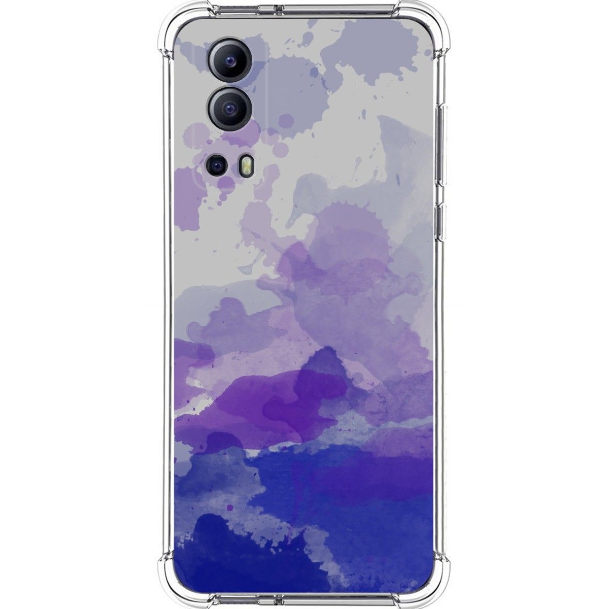 Funda Silicona Antigolpes para Vivo Y52 5G / Y72 5G diseño Acuarela 09 Dibujos