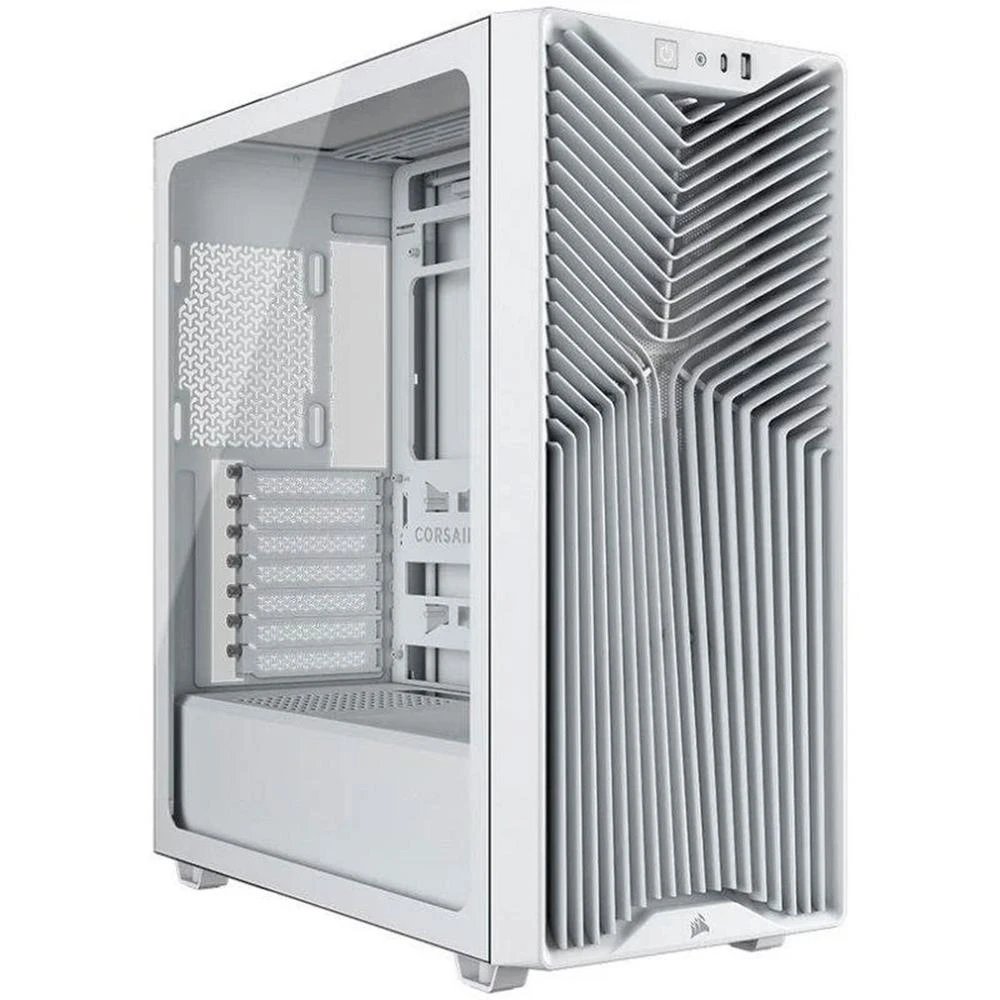 Corsair - Caja para discos duros PC CC-9011335-WW con estructura de acero y vidrio templado, refrigeración líquida hasta 360 mm y soporte para tarjetas gráficas de 400 mm