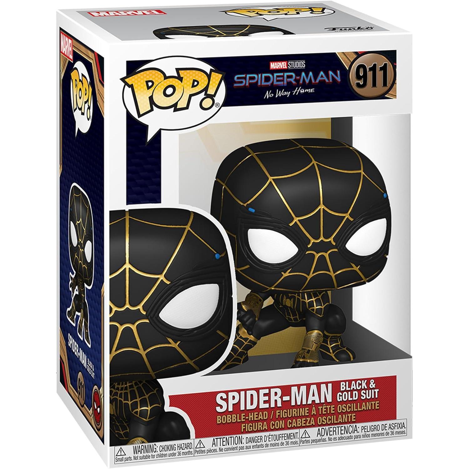 Funko Pop! Marvel: Spider-Man Black and Gold - Spiderman No Way Home - Figura de Vinilo Coleccionable