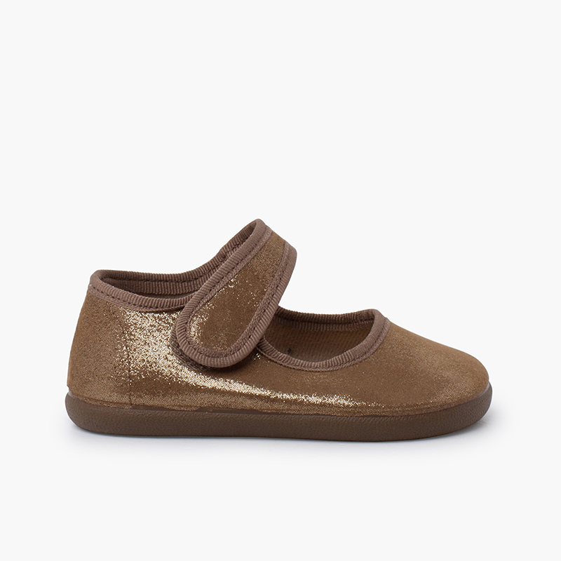 Pisamonas Merceditas barefoot brillo tira adherente