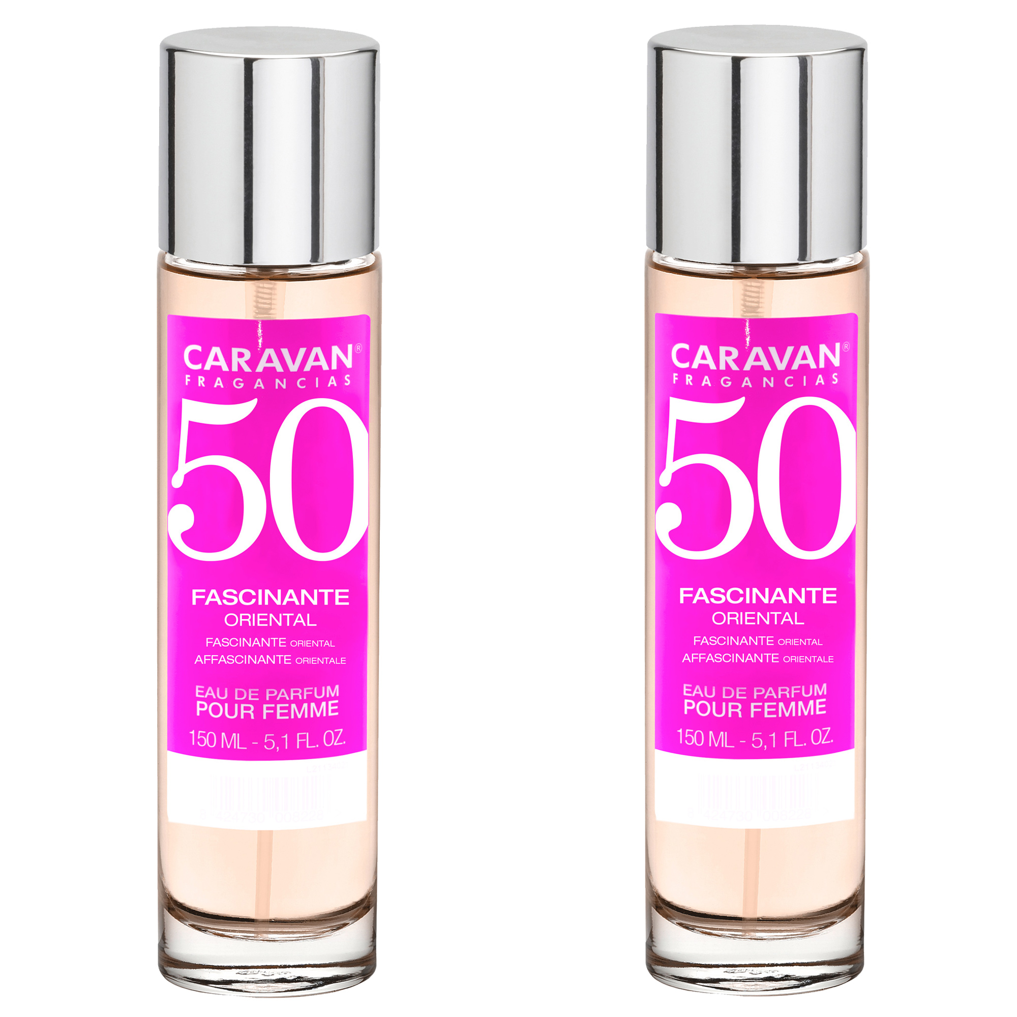 Caravan Fragancias - Set de 2 Caravan perfume de mujer nº50 - 150ml.