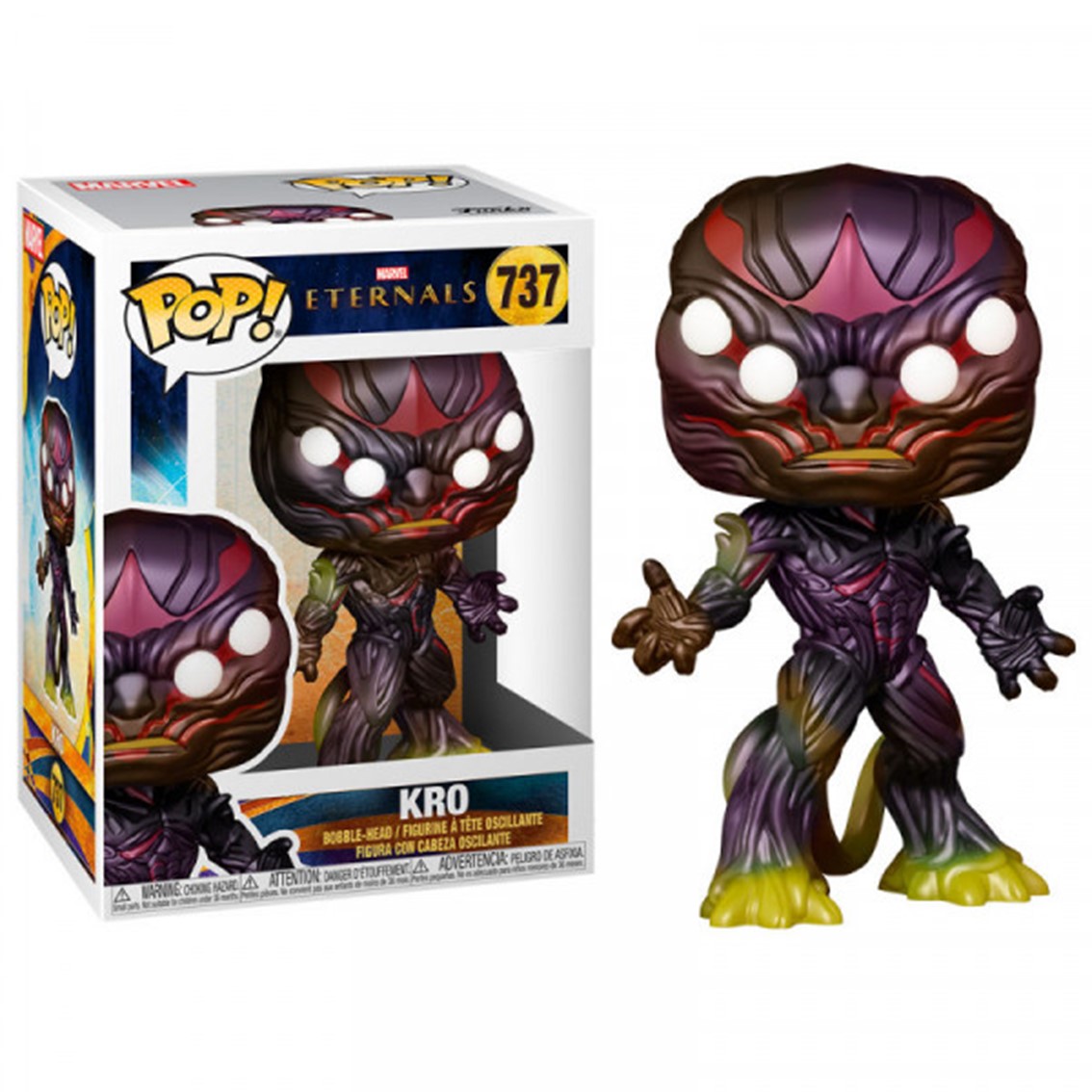 Funko Pop Marvel Eternals Kro - Figura de Vinilo de 9 Cm con Caja Original