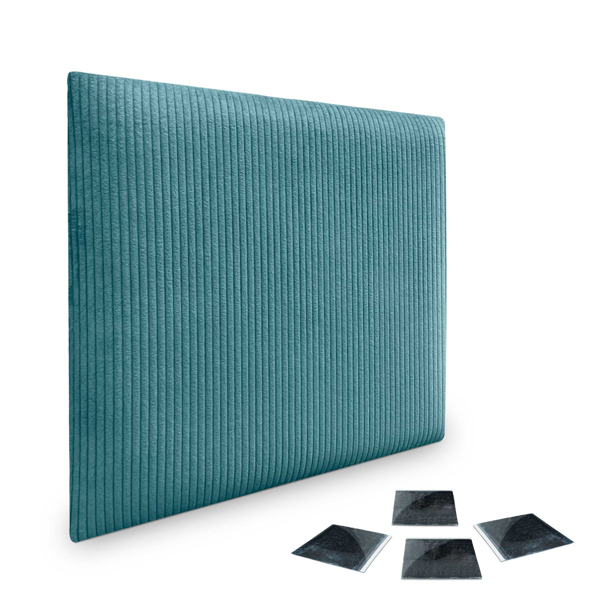 DHOME Juego de Paneles Tapizados en Pana Pack Autoadhesivos para Pared Acústicos Absorbentes Protección Tercera Gama de Colores