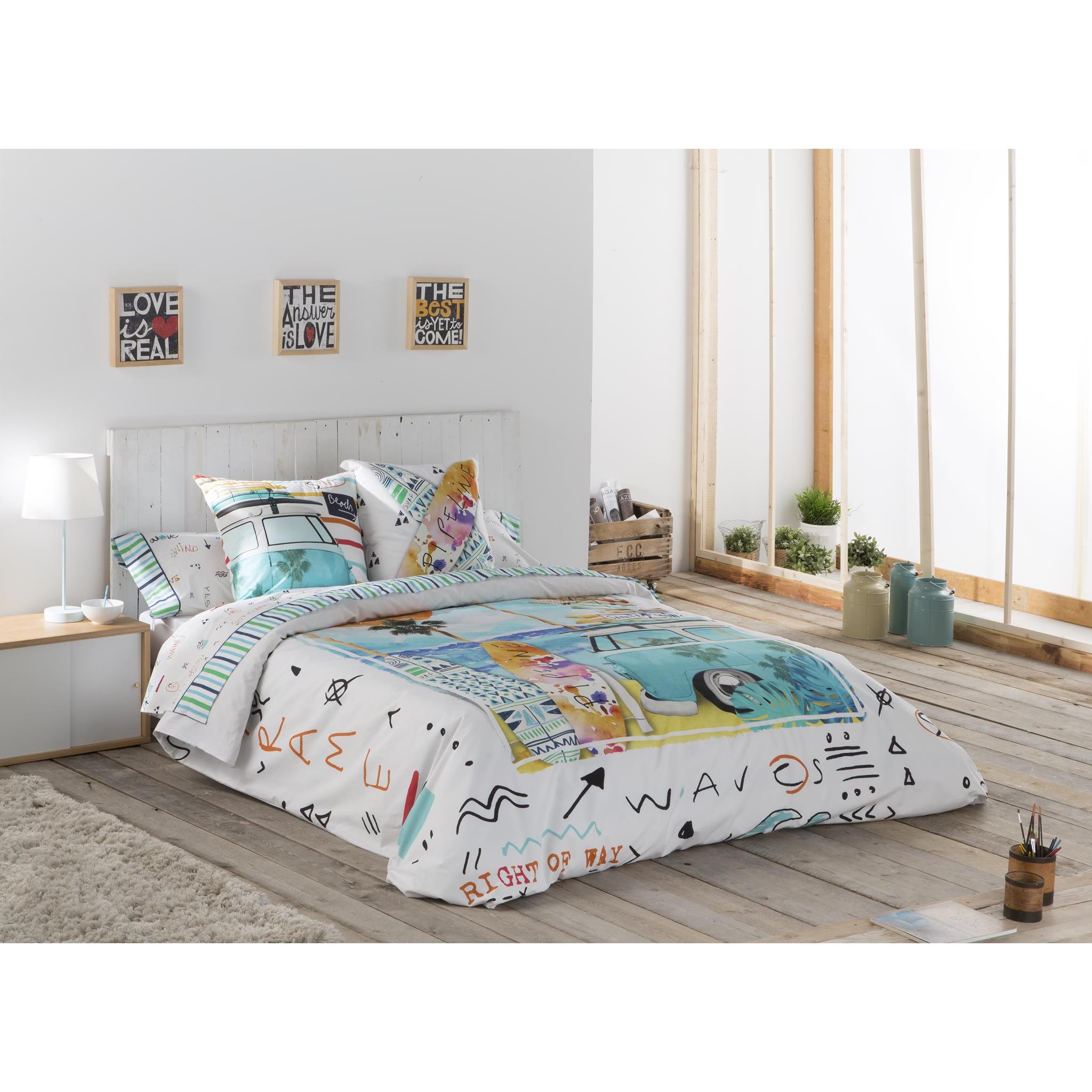 JVR - Funda nórdica juego de 2 piezas modelo BEACH - Tejido 100% Algodón - Fabricado en España - Cama 90/105/135/150/160/180