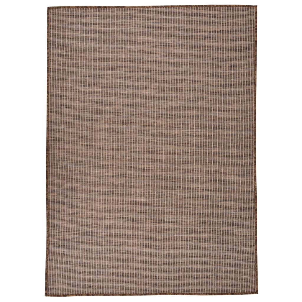 Vidaxl Alfombra de Exterior de Tejido Plano 200x280 Cm - Color Gris, Taupé, Marrón