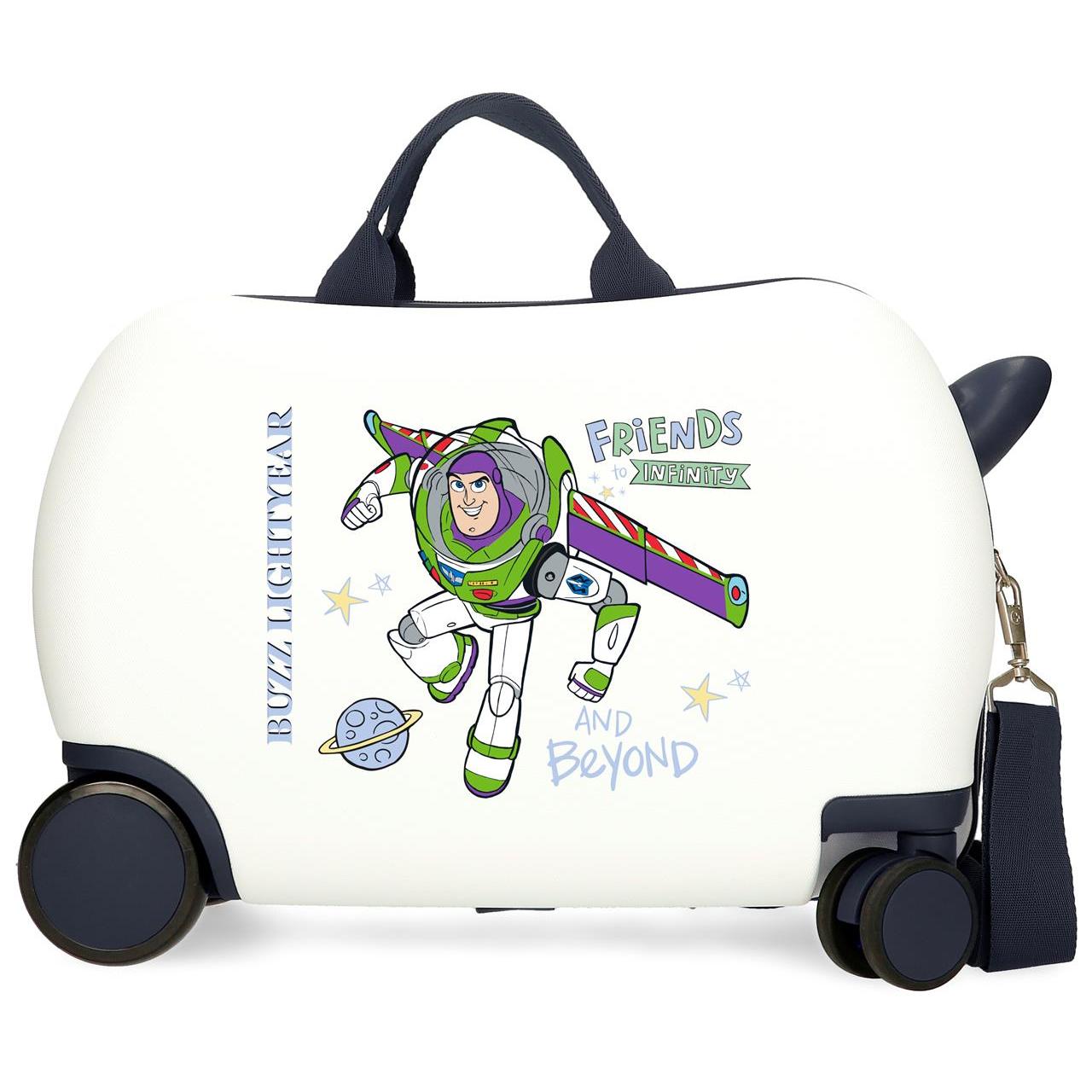 Disney Maleta Correpasillos ABS Rígida Friends To Infinity And Beyond Blanco