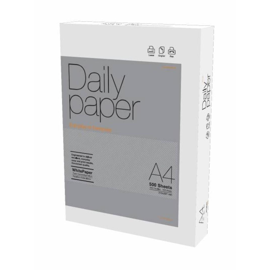 Paquete folio A4 500 hojas Daily Paper folio - Papel multiusos para impresora y fotocopiadora tanto doméstica como de oficina - papel blanco de 80 gramos - Fabricado por Navigator Paper - folios económicos - papel barato