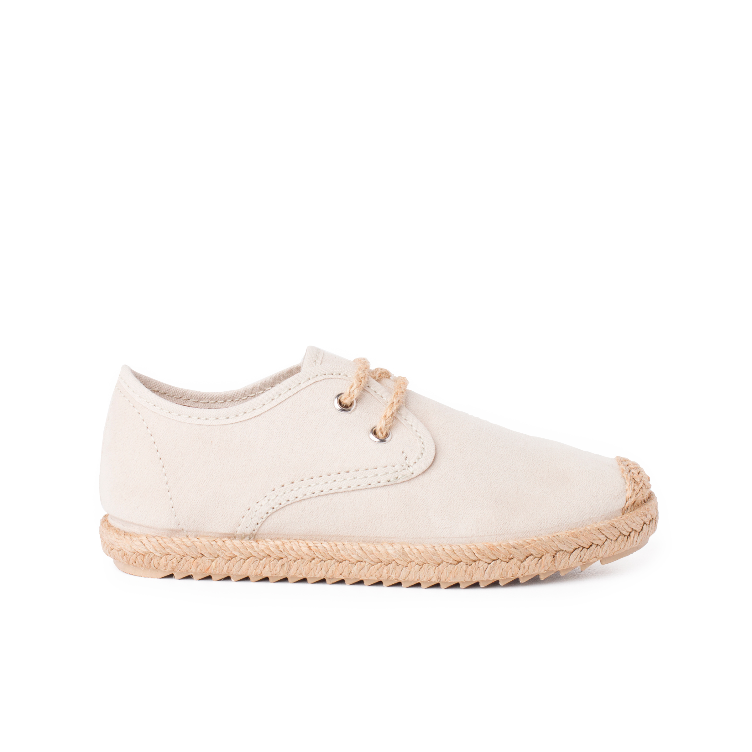Pisamonas blucher puntera y cordones yute efecto suede