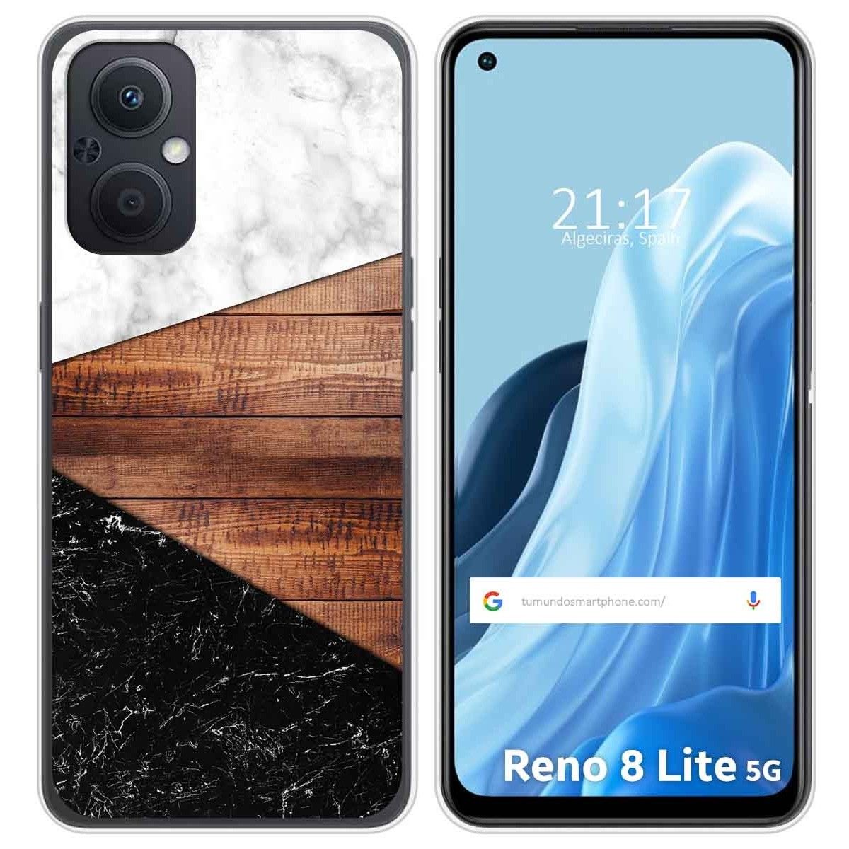 Funda Silicona para Oppo Reno 8 Lite 5G diseño Mármol 11 Dibujos