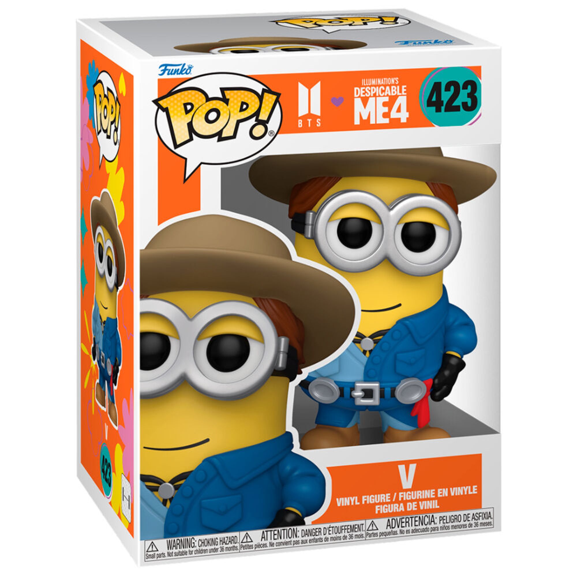 Figura Coleccionable Minion V de Despicable Me 4 para Fans, Mini Figura de Vinilo Detallada con Sombrero y Traje Azul, Ideal para Decorar Escritorio o Vitrina