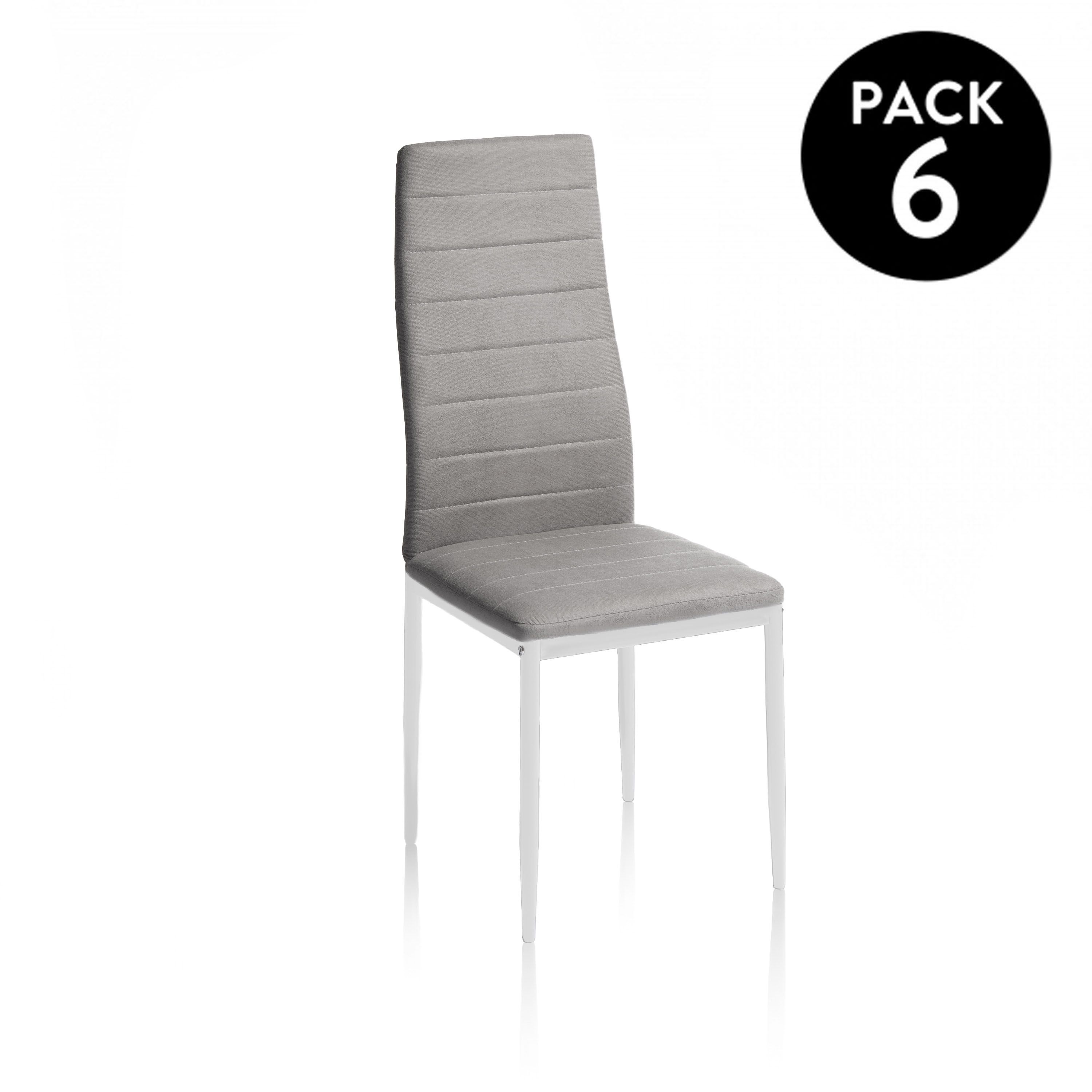 duehome - Pack 6 sillas de comedor Yuri