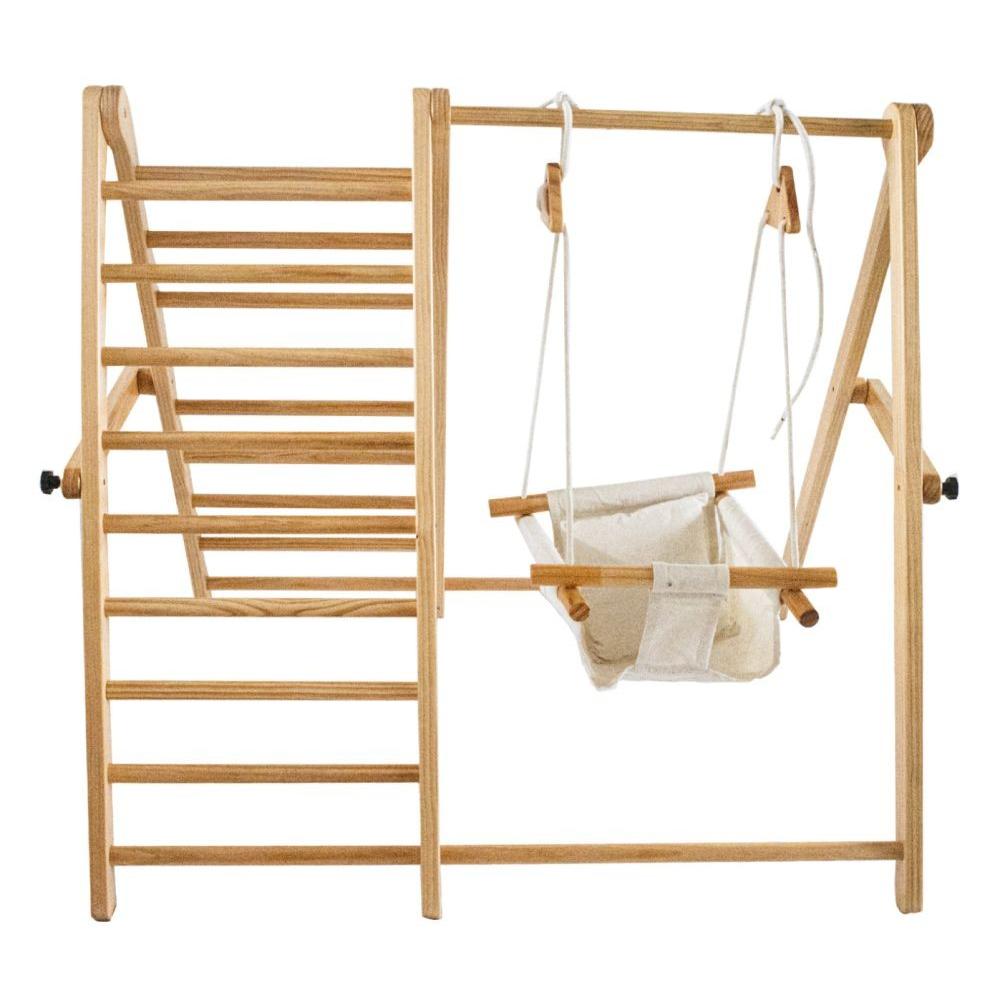 CHIPOLINO Escalera de madera para trepar y columpio de Chipolino