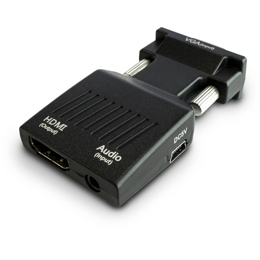 Savio cl-145 vga to hdmi converter, audio, full hd black