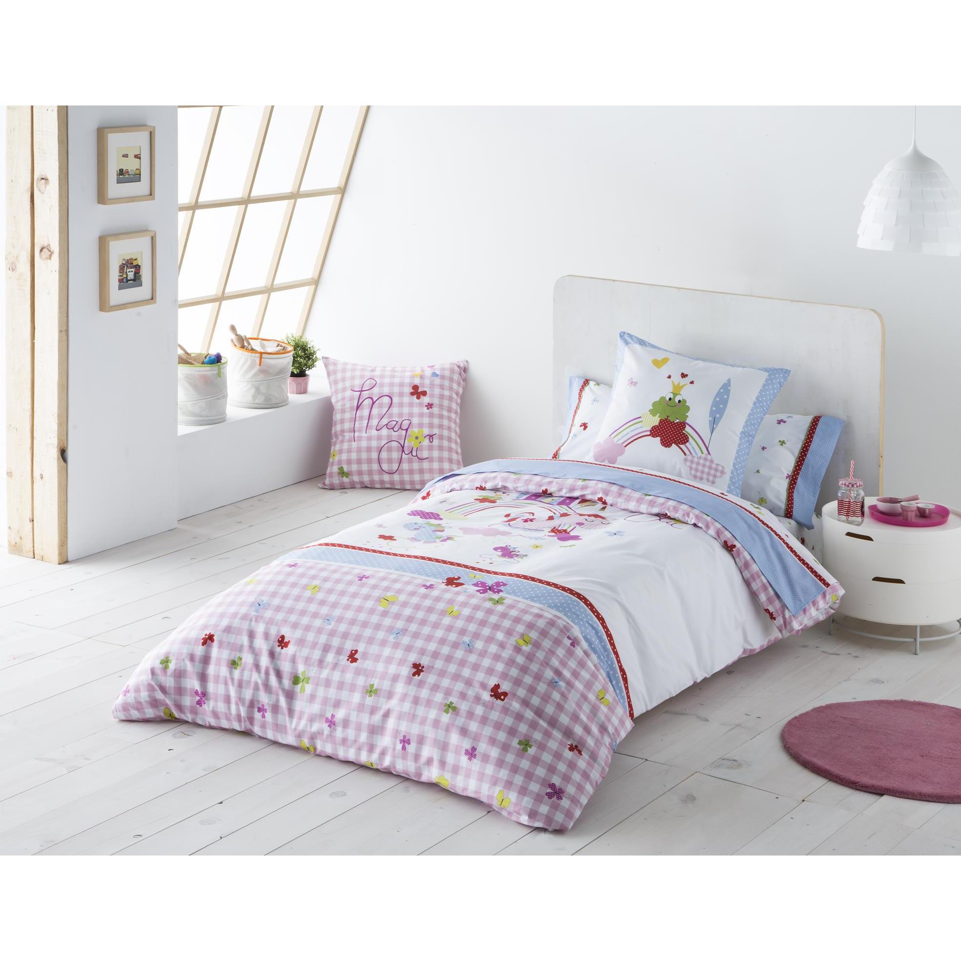 JVR - Funda Nordica Juego de 3 piezas modelo MAGIC - Tejido 100% Algodón Percal 200 hilos - Estampado digital - Fabricado en España - Cama 90/105/135/150/160/180