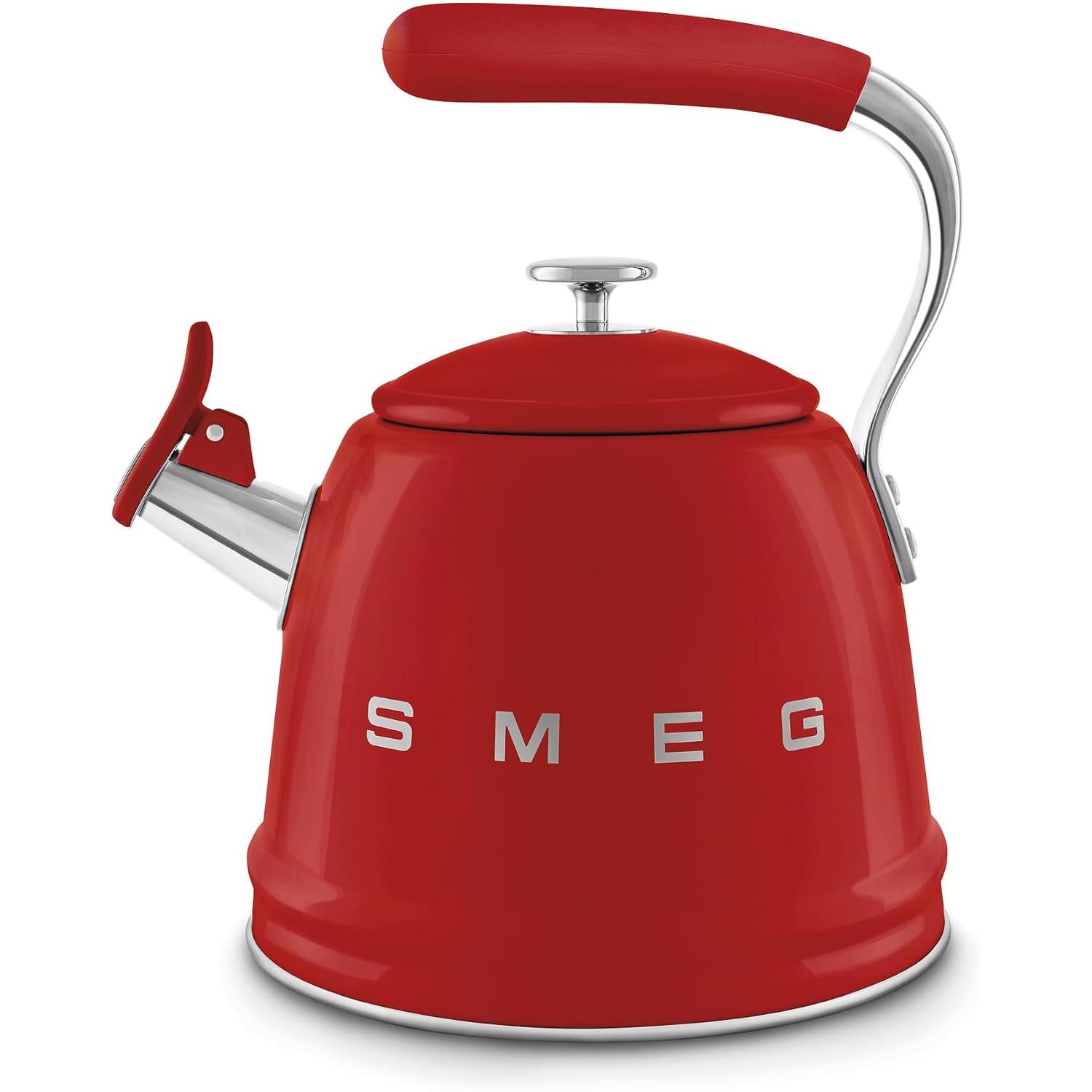 Hervidor Silbante SMEG 50'STYLE Color/Negro/Crema/Rojo