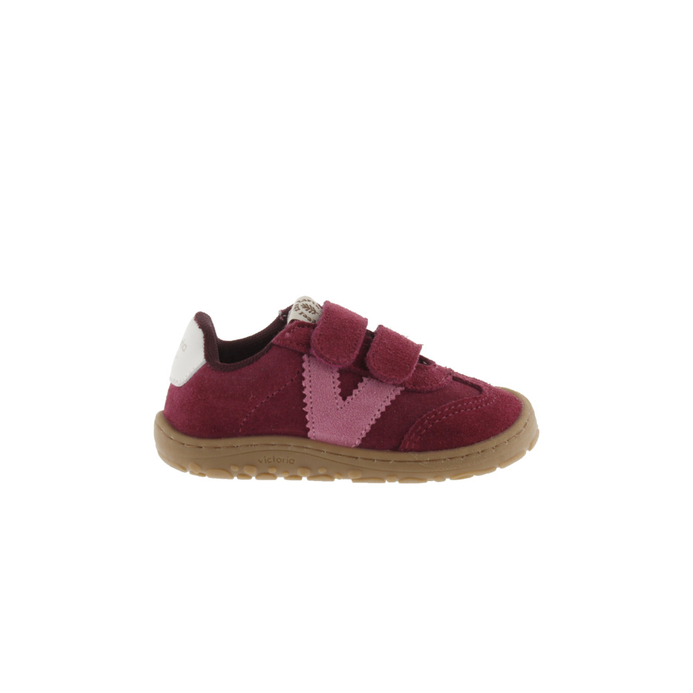 Victoria Bosco Zapatillas respetuosas barefoot de serraje con doble cierre adherente 1370120