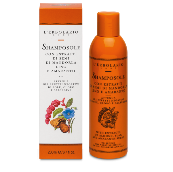 Extractos de semillas de almendra, lino y amaranto de Shamposole 200 ml L'Erbolario