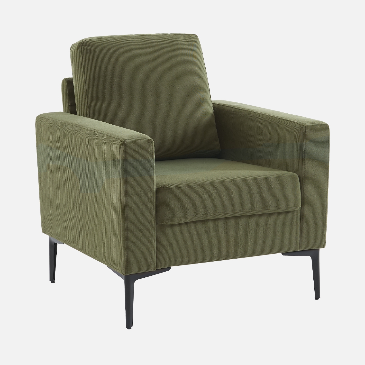 sweeek - Sillón de pana y patas de metal , Bjorn pana , 78x77x70