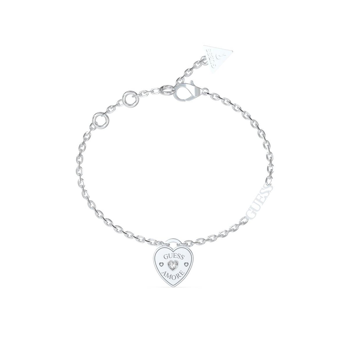 Guess Pulsera Mujer Guess Amore De Acero Plateado