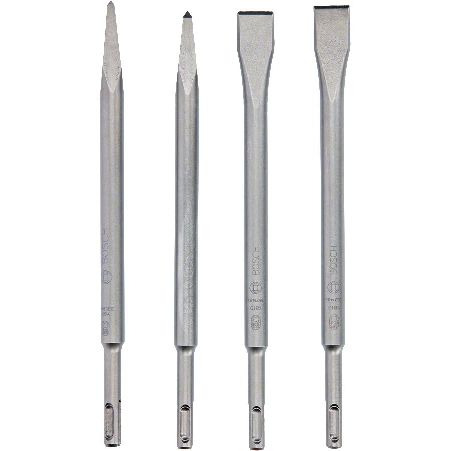 Set 4 cinceles SDS-plus 250mm