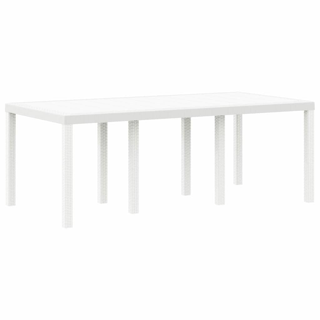vidaXL Mesa de Jardín 200 x 100 x 73 cm ratán sintético