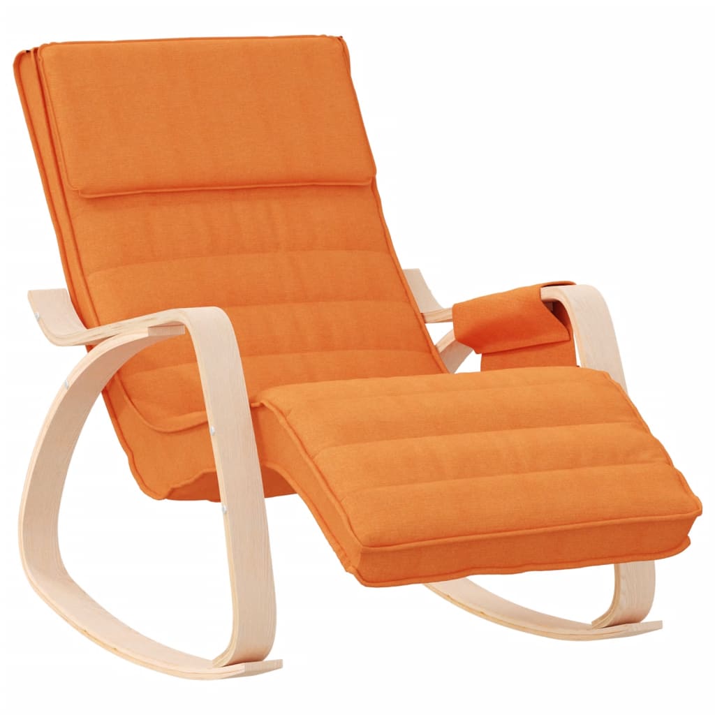 vidaXL Silla Mecedora Sillón Tapizado de Descanso Asiento Salón Dormitorio Tela