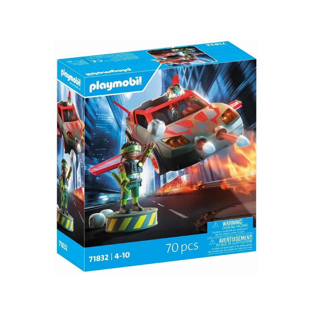 Playmobil Héroes con Vehículo Volador Juguetes PLAYMOBIL