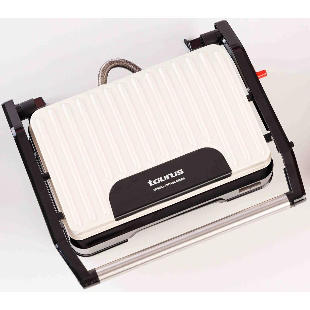 Plancha Grill de Asados 230 x 145 mm 1000W TAURUS Mygrill Vintage Cream | 968425000, Crema
