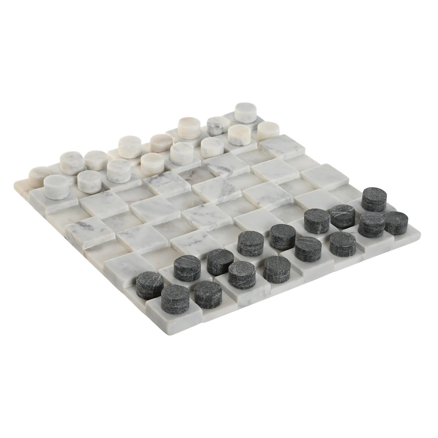 Juego piedra 30x30x3 damas blanco , El mejor complemento para tu hogar.