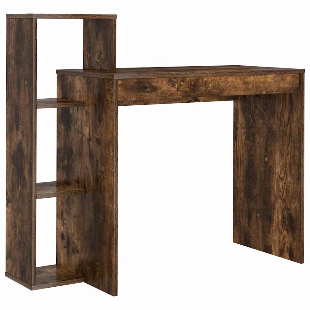 vidaXL Escritorio Roble ahumado 100 x 40 x 90 cm Madera de ingeniería
