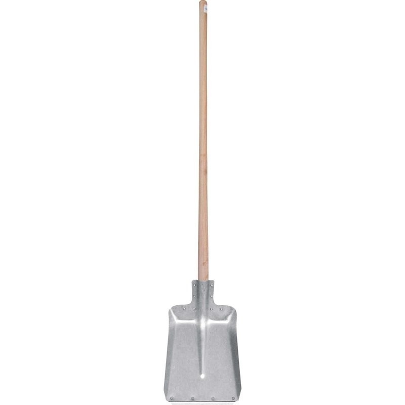 SUINGA Pala de Aluminio con Borde Plano, Mango de 147 cm con Protector de Acero - Versátil para Jardinería