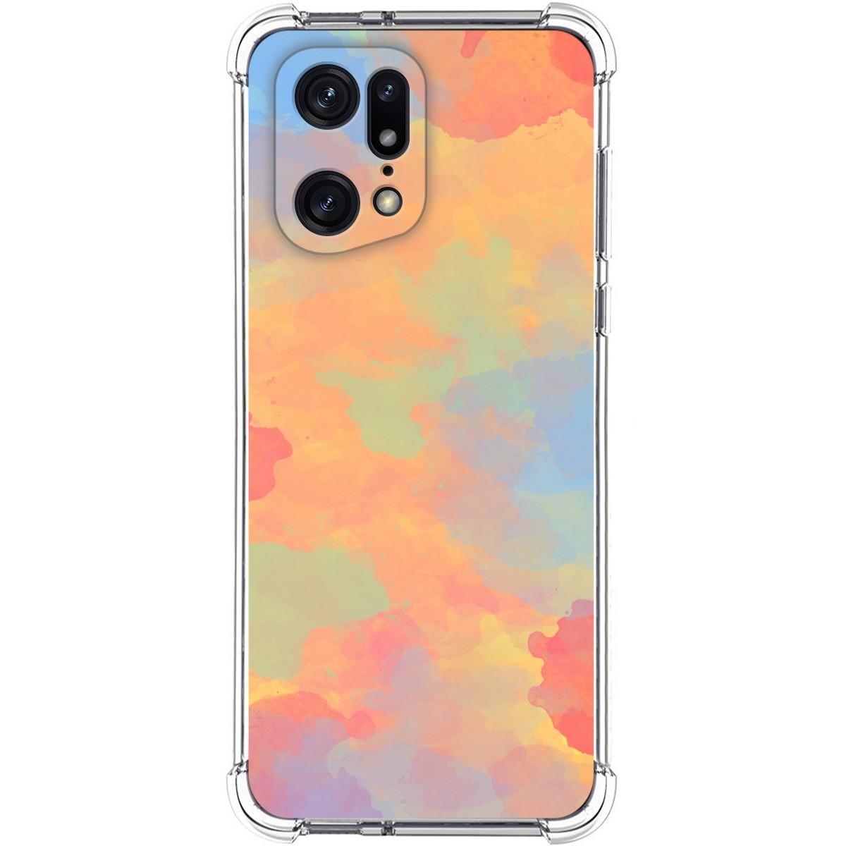 Funda Silicona Antigolpes para Oppo Find X5 Pro 5G diseño Acuarela 08 Dibujos