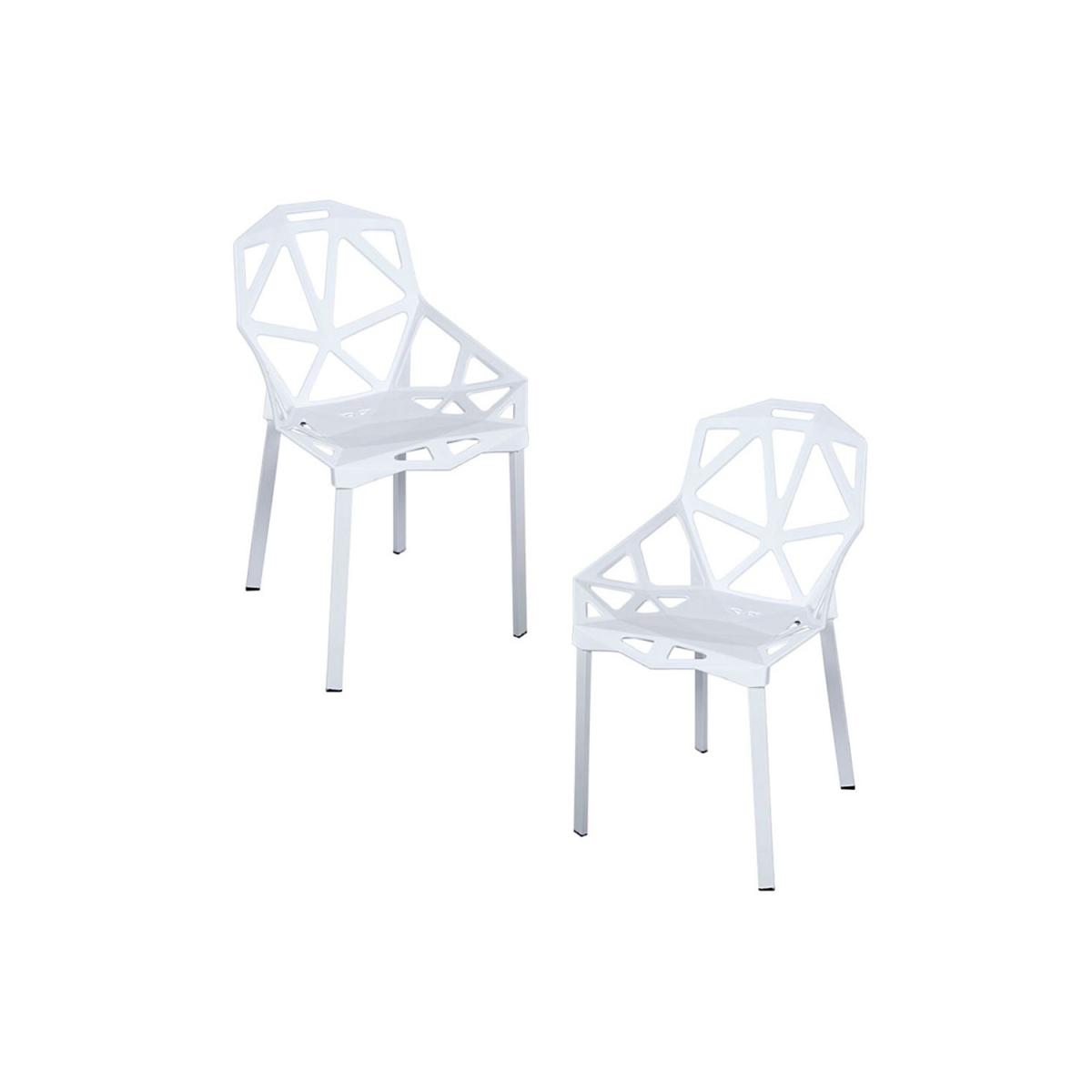 Regalos Miguel - Packs Sillas Comedor - Pack 2 Sillas Omega - Blanco
