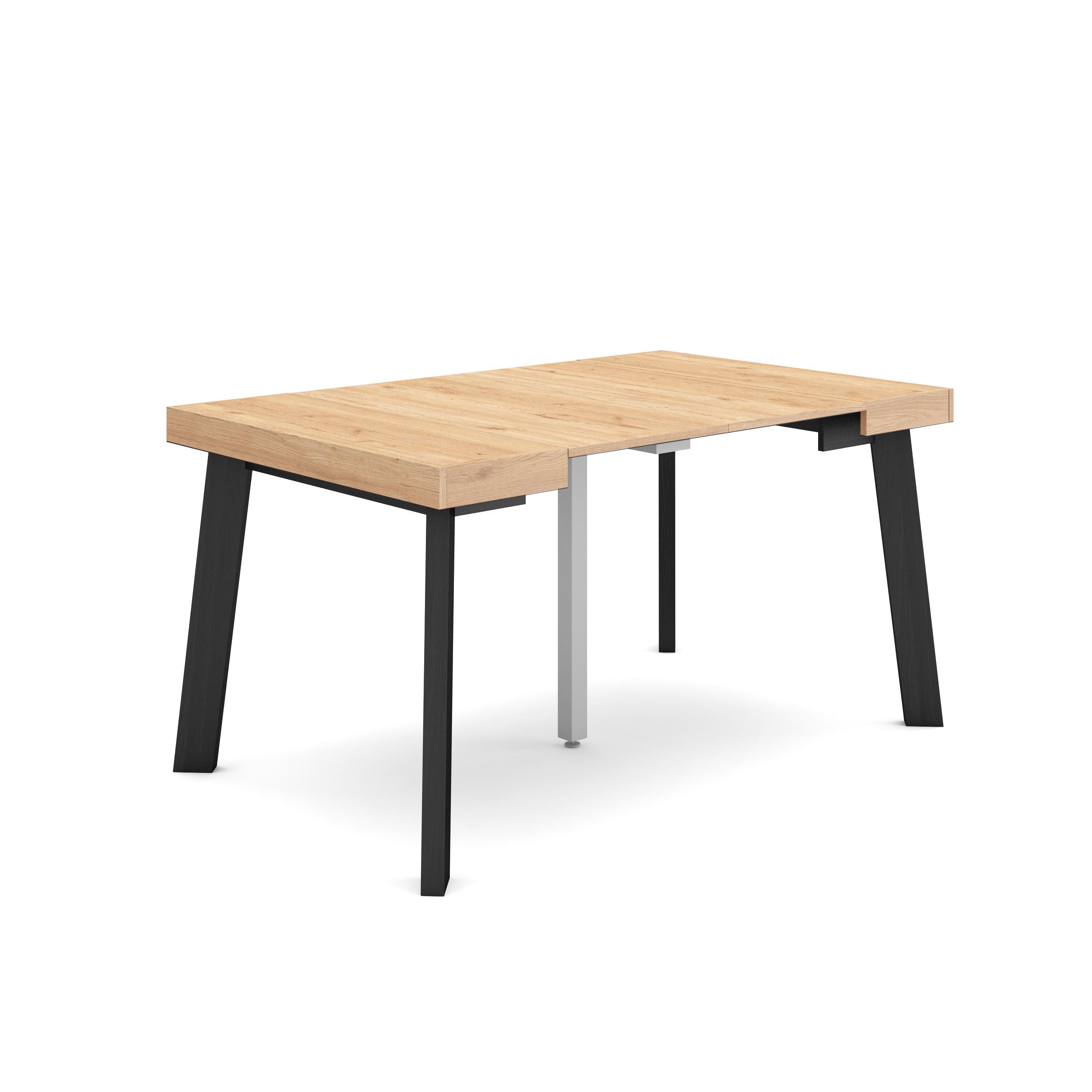 Skraut Home, Mesa Consola Extensible, Mesa Auxiliar, Tapa, 58/140x90x73cm, Práctica y Versátil, Estilo Moderno, Fácil Montaje