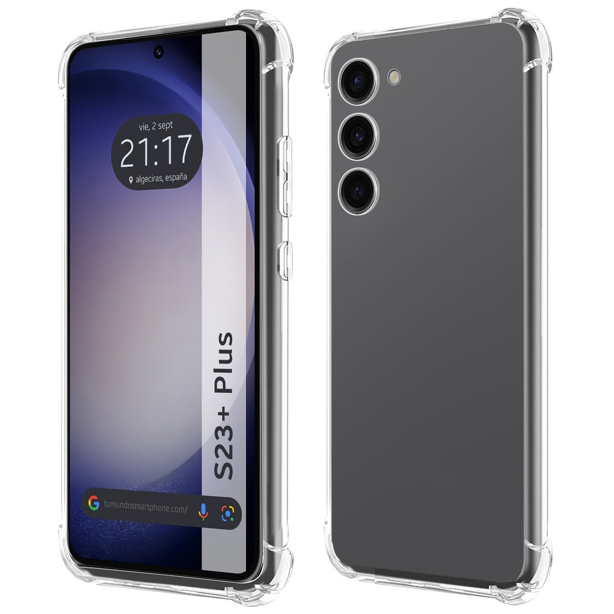Funda Silicona Antigolpes Transparente para Samsung Galaxy S23+ Plus 5G