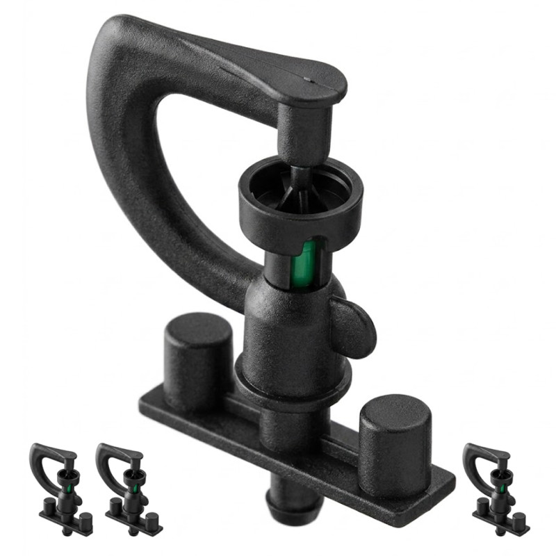 SUINGA Microaspersor de Riego 360° Bailarina Giratoria para Jardin y Huerto | Pack 200 Aspersor Pulverizador | Radio hasta 2,8 m