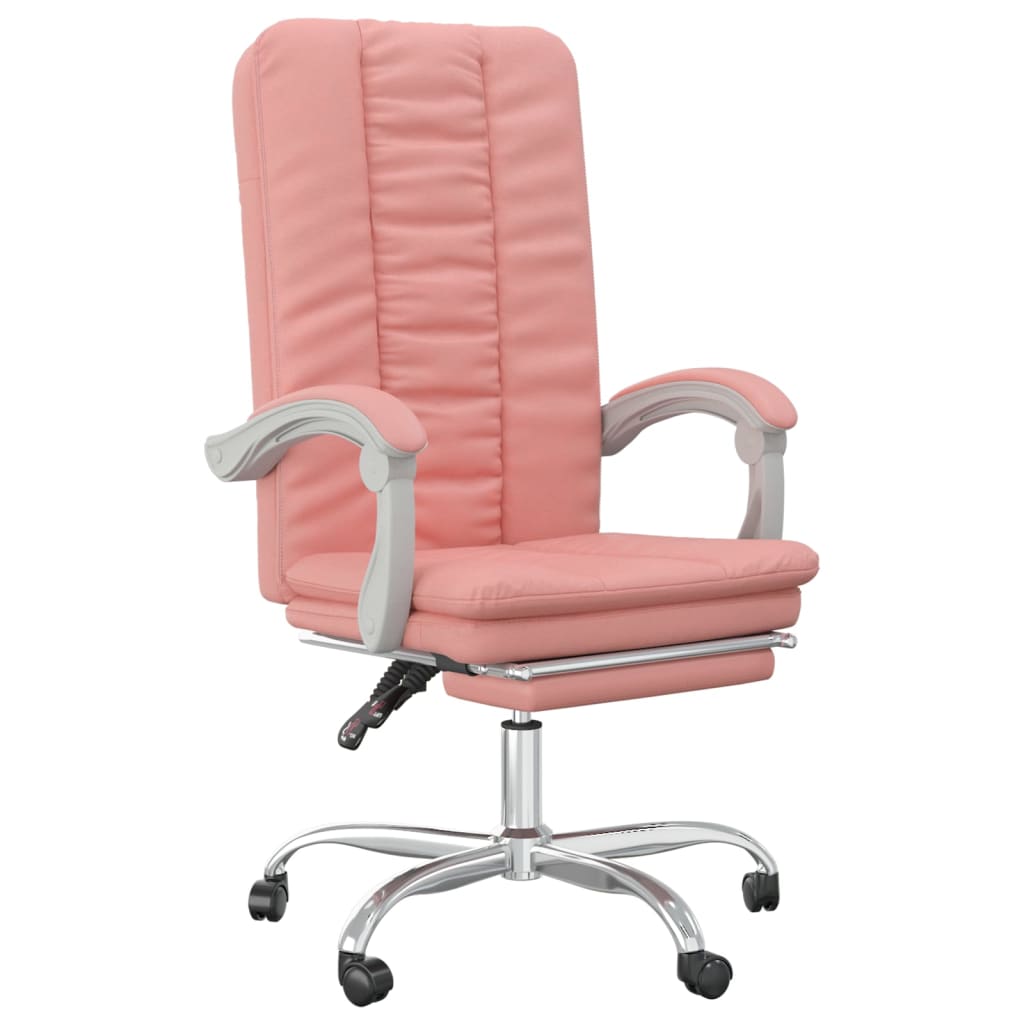 vidaXL Silla de Oficina Reclinable Sillón Asiento de Ordenador Cuero Sintético