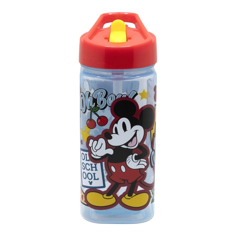 Mickey Minnie Mouse Botella Cuadrada 510ml - Botella de Agua Infantil