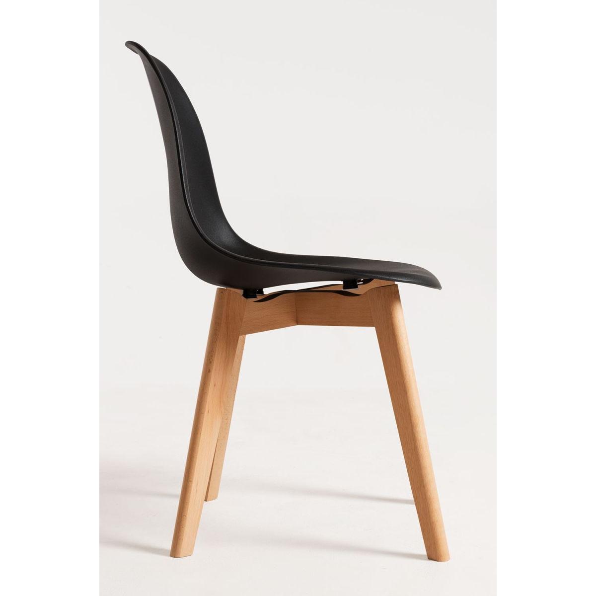 Regalos Miguel - Packs Sillas Comedor - Pack 4 Sillas Kelen - Negro