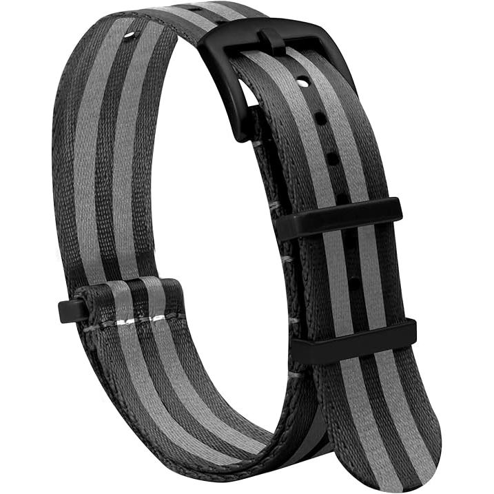 Correa de reloj de nailon - Correa de reloj suave para hombre y mujer - Reemplazo de pulsera de reloj inteligente Sailcloth con cierre - 20 mm