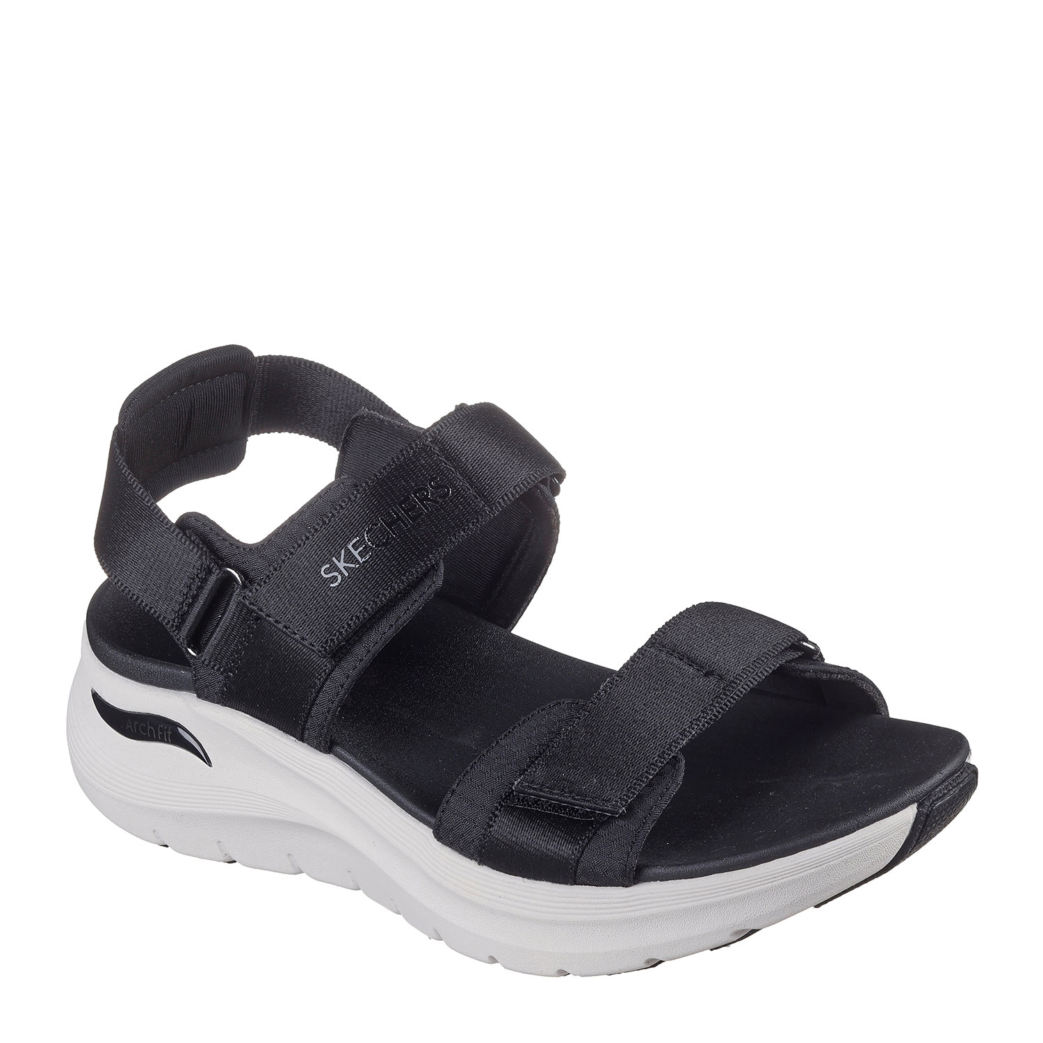 Skechers Sandalias Arch Fit 2.0 Negras 119465-BLK , para Mujer