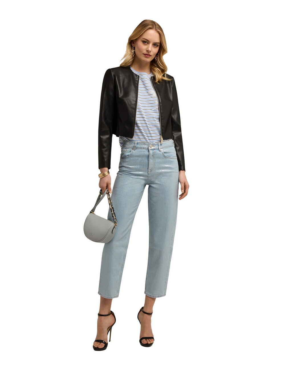 Motivi - Jeans regular boyfit con laminado
