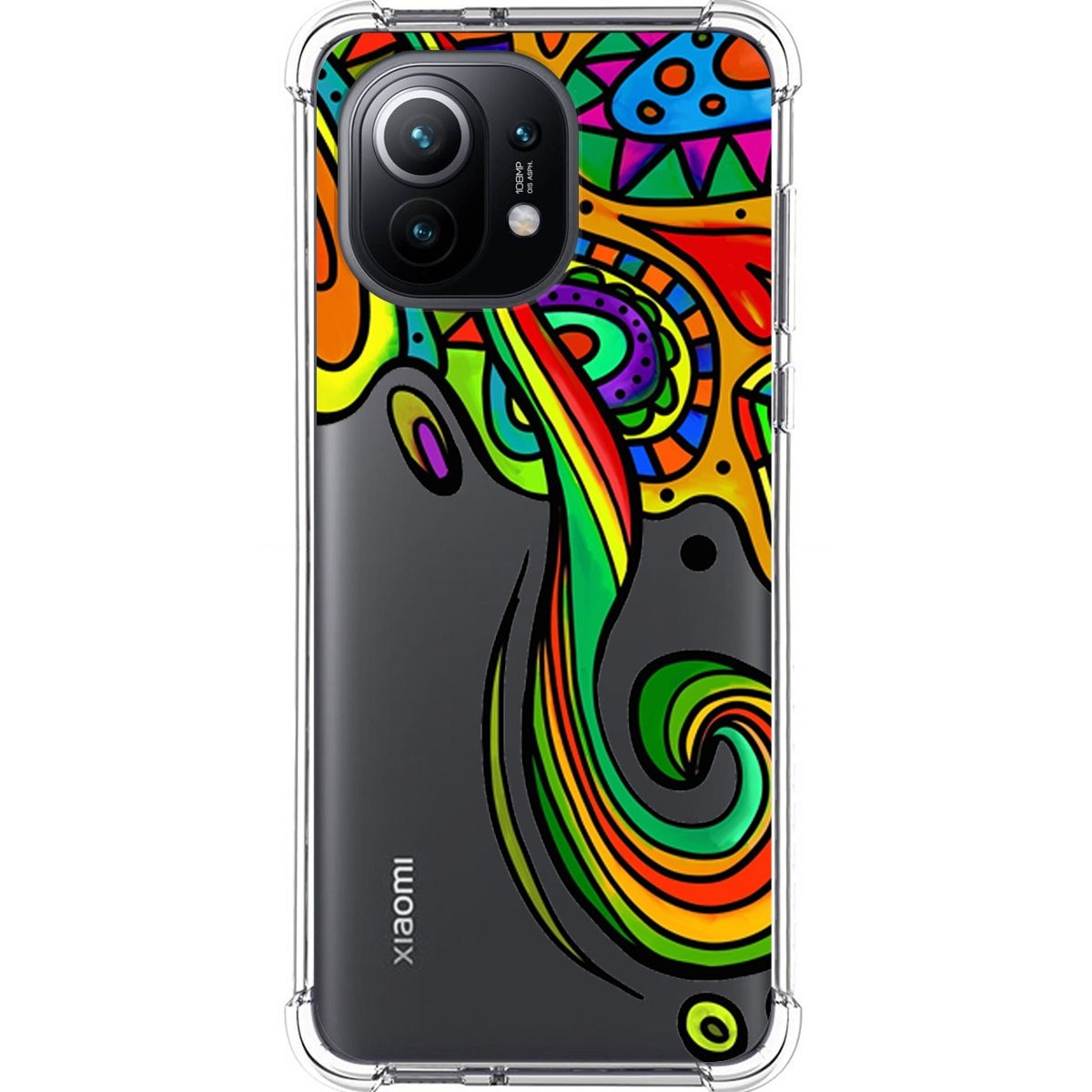 Tumundosmartphone Funda Silicona Antigolpes para Xiaomi Mi 11 5G diseño Colores Dibujos