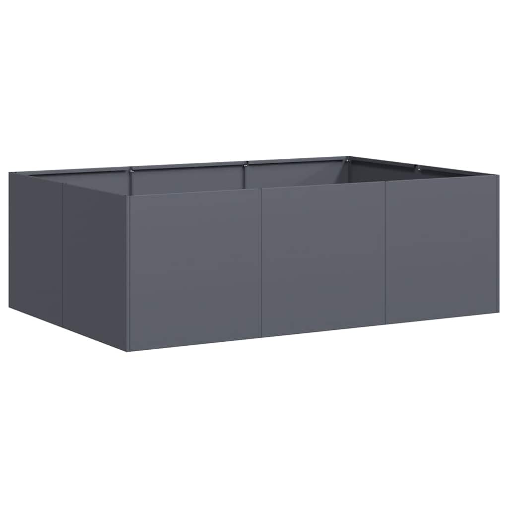 vidaXL Jardinera acero gris antracita 120x80x40 cm