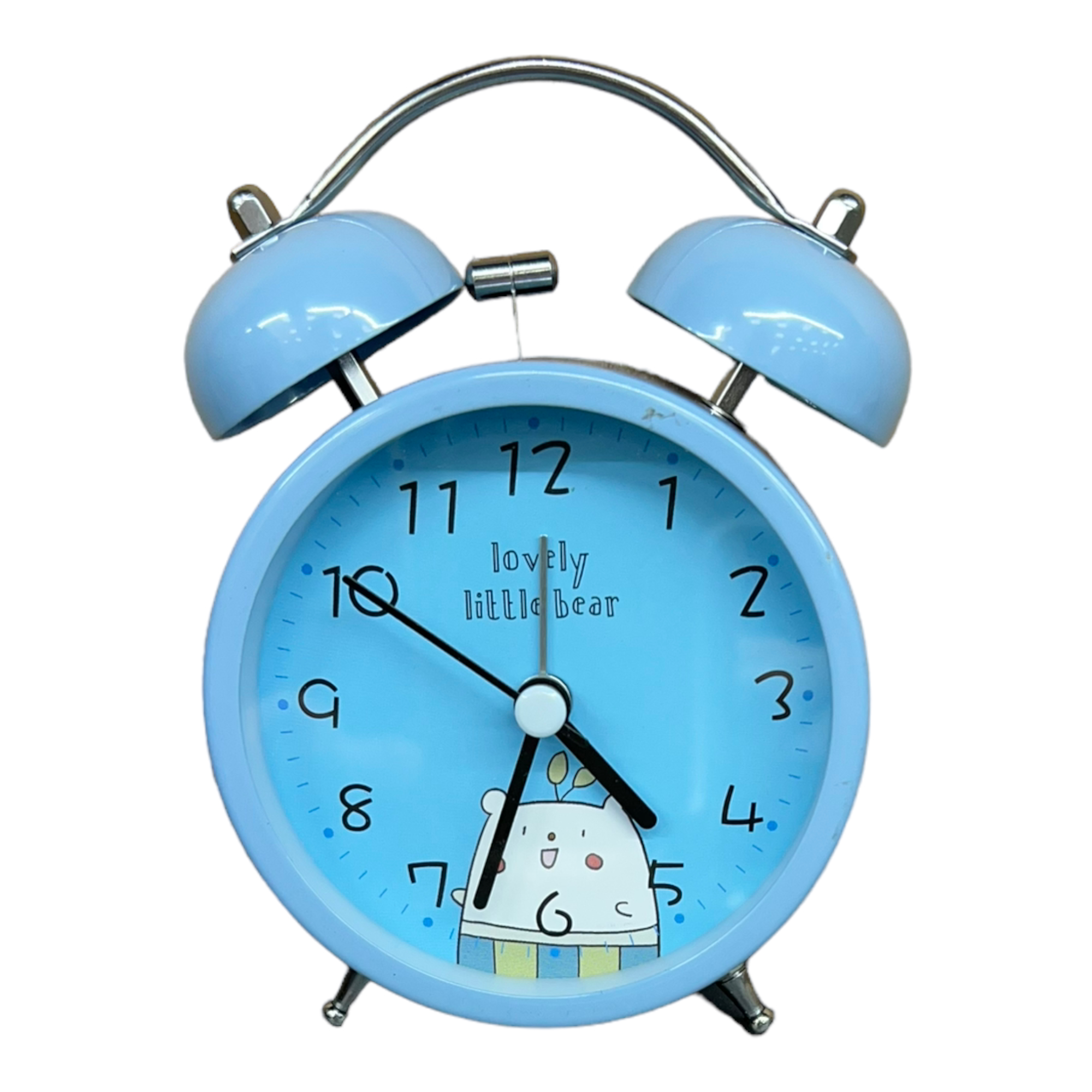 Movitel - Reloj Despertador de mesa Analógico Silencioso sin Tic Tac y con Alarma Dibujo Oso (5 Colores): ¡Despierta con estilo!.