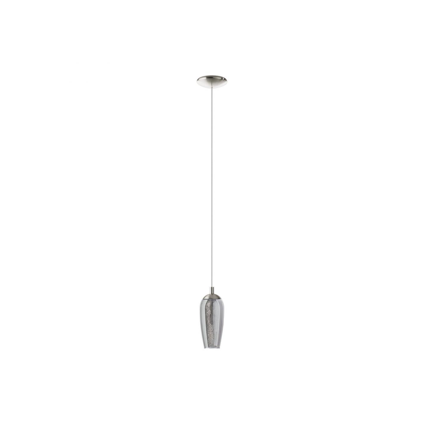 Eglo Lámpara colgante G9 cristal gris con efecto - Farsala
