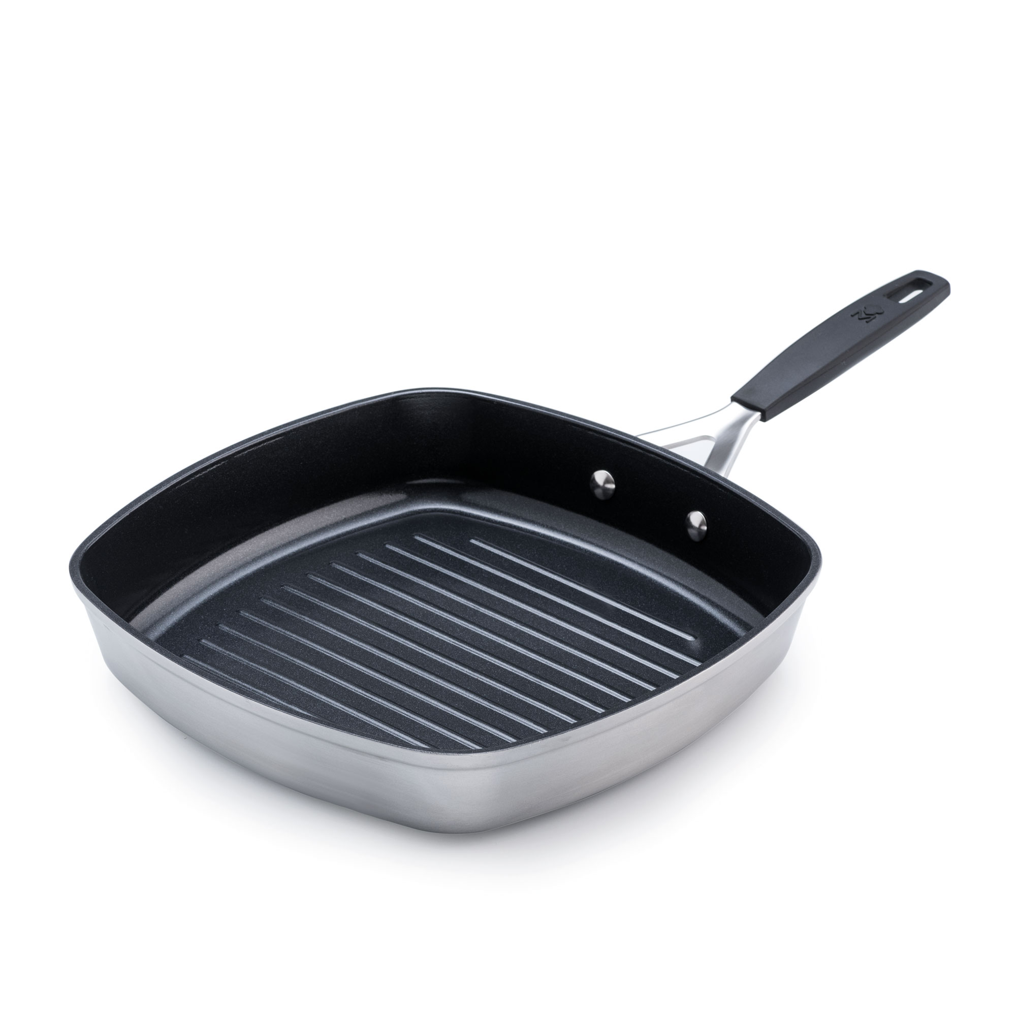 Bergner Sartén Asador Aluminio Forjado Inducción 28x28cm Soft-Touch Antiadherente Saludable