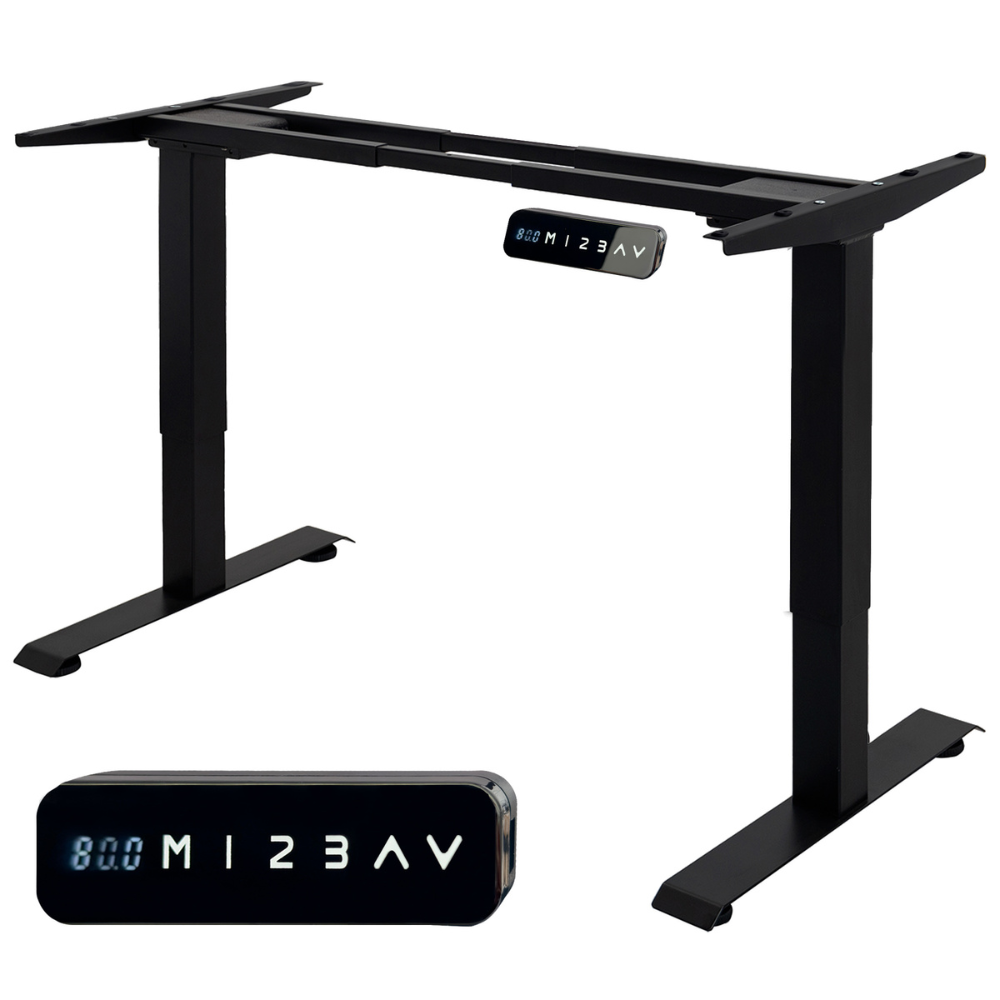 UNYCOS Marco de Escritorio Eléctrico Elevable - Core Dual - Estructura Ajustable con Puerto USB 3.0 y Panel de Control LED